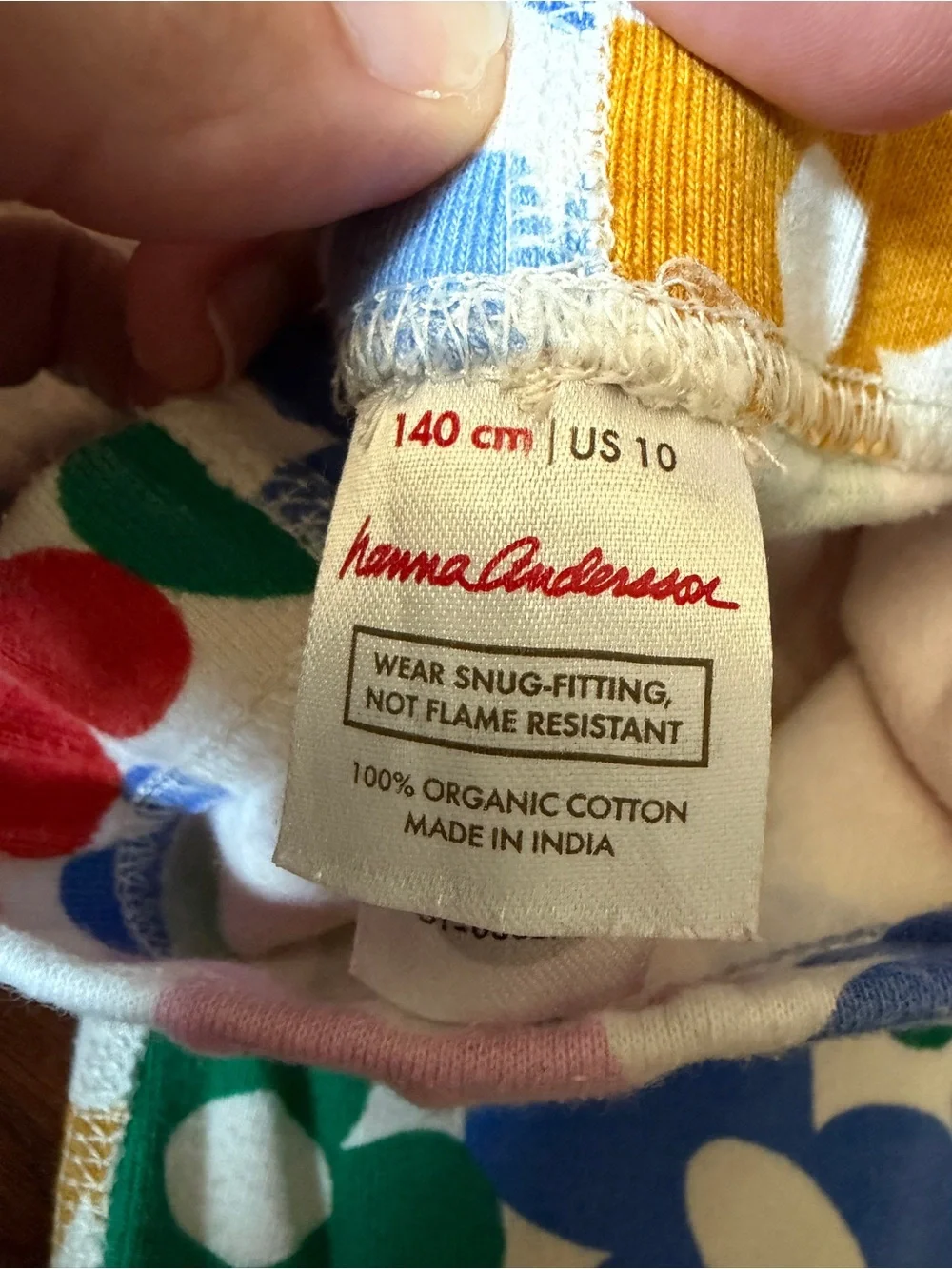 Hanna Andersson Multi-Color Floral Print Pajama Set